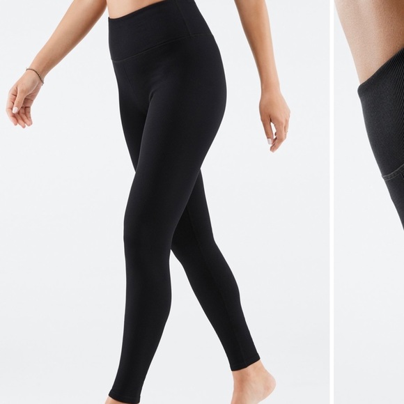 Fabletics Pants - NEW Fabletics High Waisted Seamless Rib Leggings
